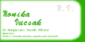 monika vucsak business card